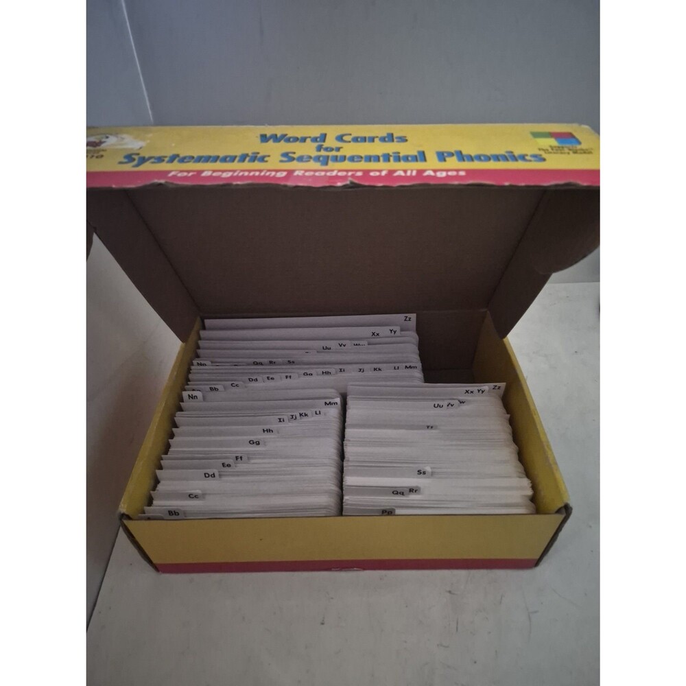 Word Cards for Systematic Sequential Phonics Homeschool By Carson-Dellosa